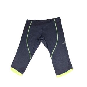 The North Face Leggins Large cropped Grey Contrast Trim Pull-On Activewear